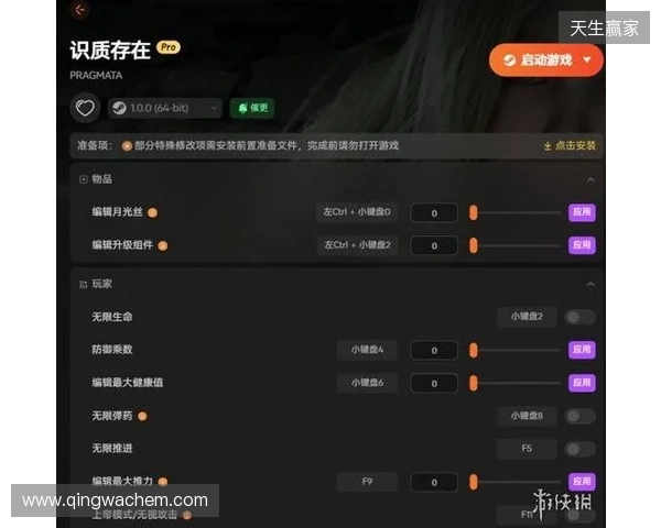 《识质存在》修改器推荐 生命弹药攻击编辑 无限月光丝升级组件